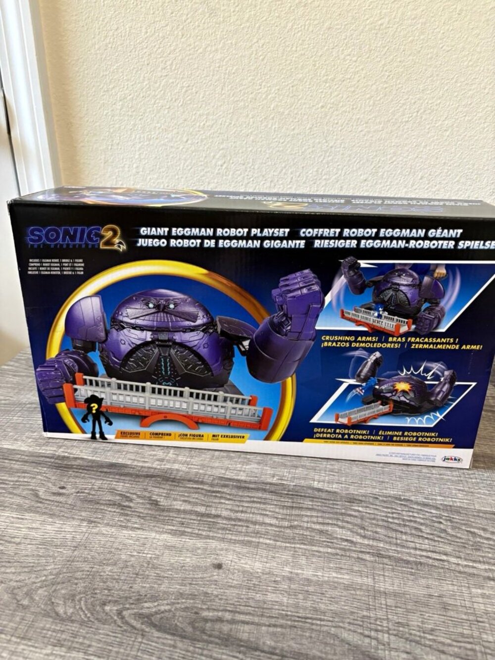 JAKKS Pacific Sonic the Hedgehog 2 Movie Giant Eggman Robot Playset + Figure